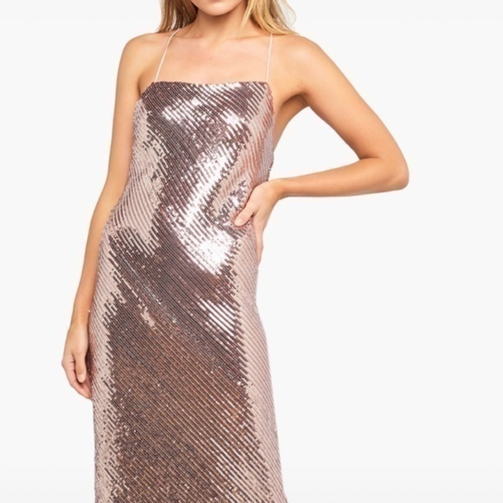 Bardot Sequin Slip Dress